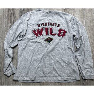 Minnesota Wild Shirt NHL Men's Size Large Sportwear Pullover Gray